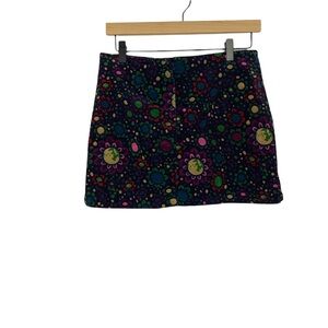 Vtg. 90s Esprit Skirt Psychedelic Mod Mini Skirt